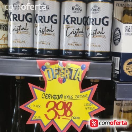 Cerveja Krug Cristal Puro Malte - 473ml Latão
