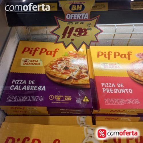 Pizza Pif Paf Sabores - 460g