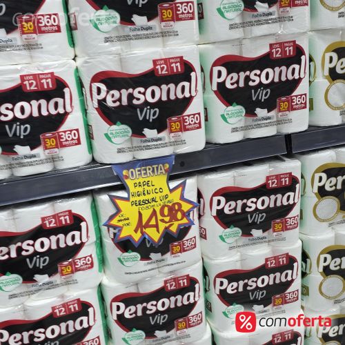 Papel Higiênico Personal Vip 30m - 12unid