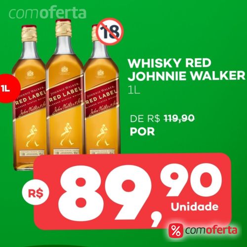 Whisky Johnnie Walker Red Label 1 litro