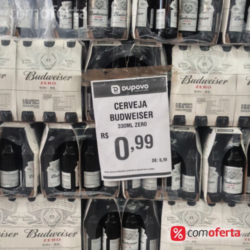 Cerveja Budweiser Zero 330ml Long Neck