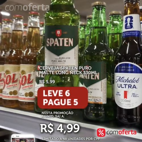 Cerveja Spaten Puro Malte Munich 355ml - Long Neck