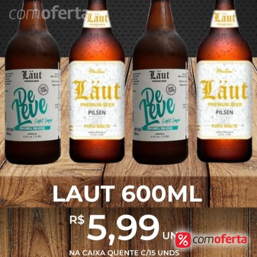 Cerveja Laut Pilsen 600ml