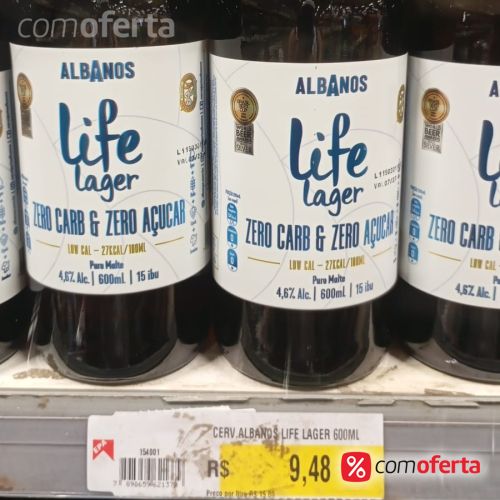 Cerveja Albanos Life Lager - 600ml