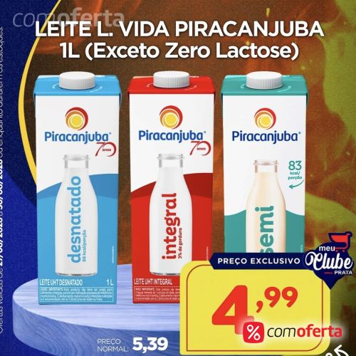 Leite Integral Piracanjuba 1L