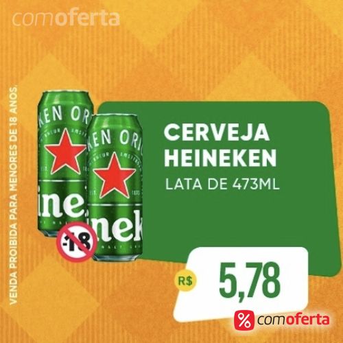 Cerveja Heineken 473ml - Latão