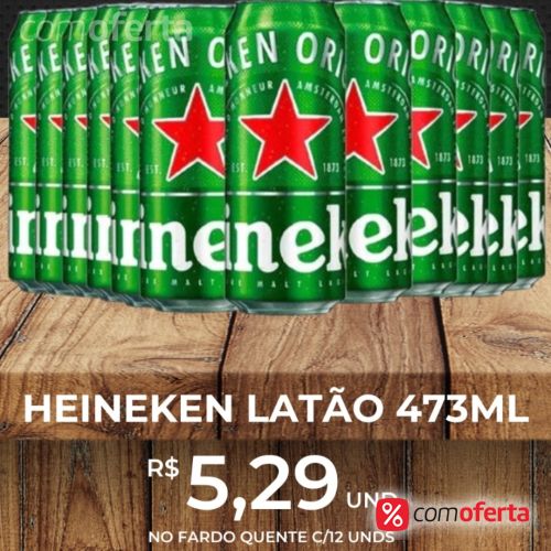 Cerveja Heineken 473ml - Latão