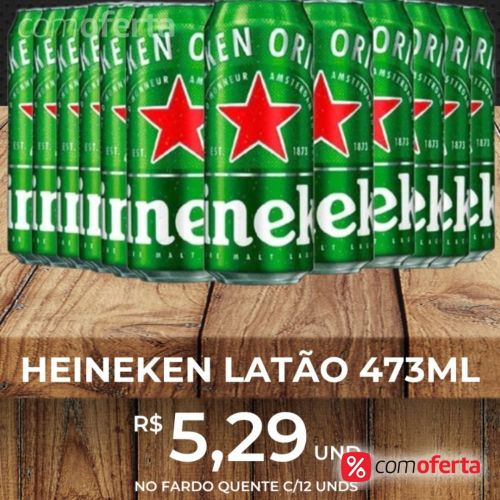 Cerveja Heineken 473ml - Latão