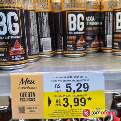 Cerveja Bruder Baixa Gastronomia 473ml - Latão