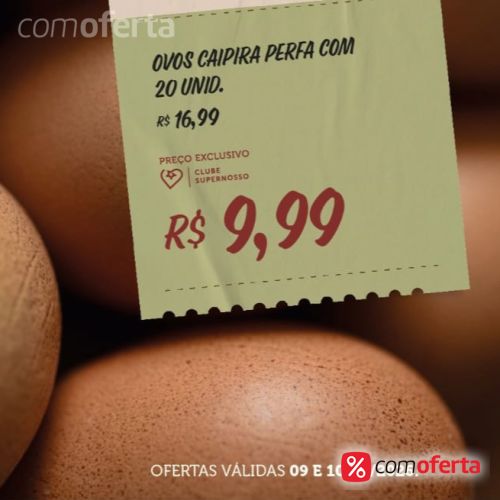 Ovos Caipira Pente 20 und