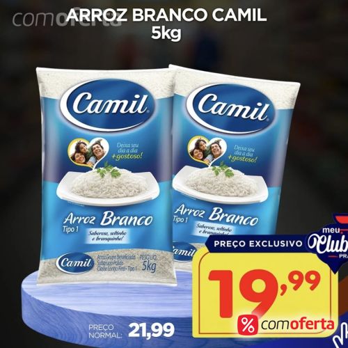 Arroz Branco Camil Tipo 1- 5kg