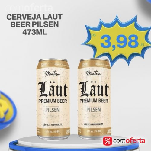 Cerveja Laut Pilsen 473ml - Latão
