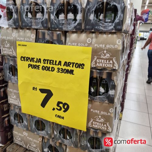 Cerveja Stella Artois Pure Gold - Long Neck 330ml