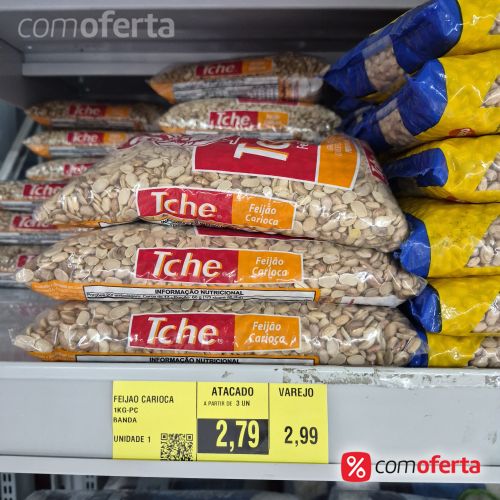 Feijão Carioca Uai Tchê Meia Banda - 1kg