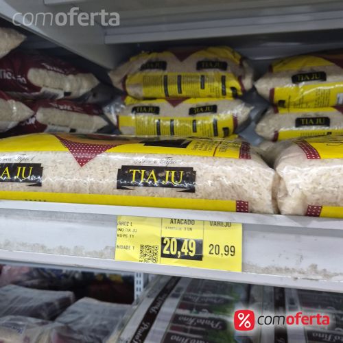 Arroz Branco Tia Jú Tipo 1 - 5kg