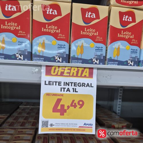 Leite Integral ITA 1litro