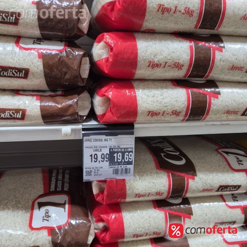 Arroz Branco CodiSul Ag. - 5Kg