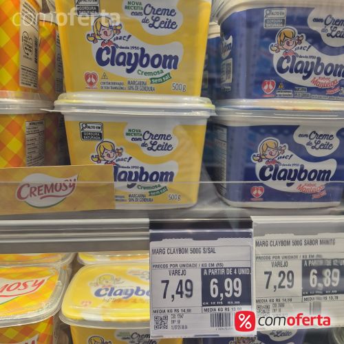Margarina Claybom Com Sal 500g