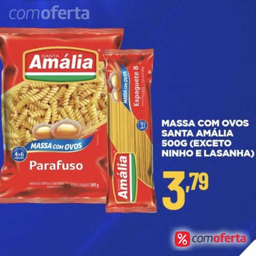 Massa Com Ovos Santa Amália 500g