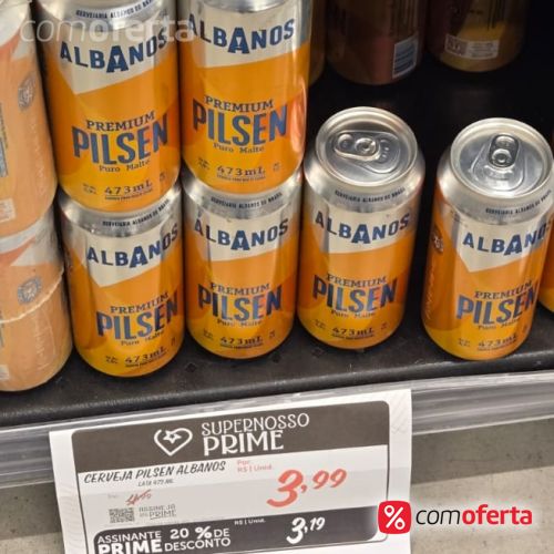 Cerveja Albanos Puro Malte Pilsen 473ml - Latão