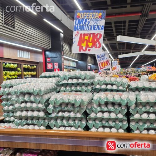 Ovos Brancos Pente 30 Unidades