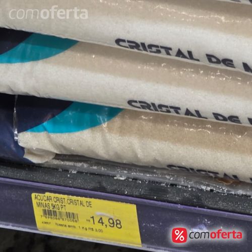 Açúcar Cristal de Minas 5kg