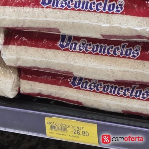 Arroz Branco Vasconcelos Tipo1 - 5Kg