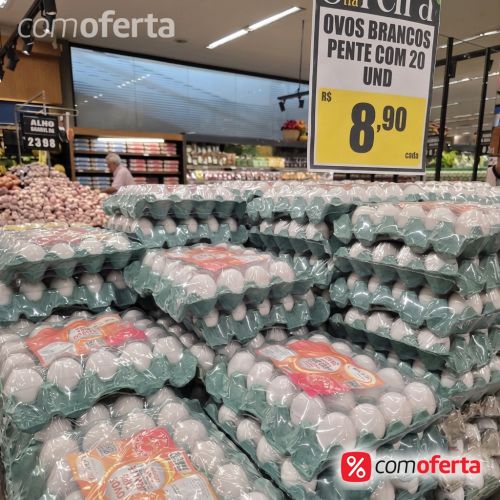Ovos Brancos Pente 20 Unidades