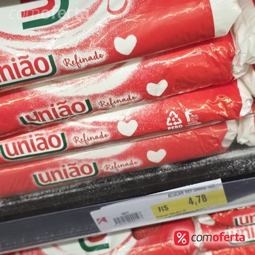 Açúcar Refinado União Pacote 1kg