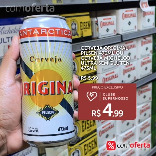 Cerveja Antarctica Original 473ml Latão