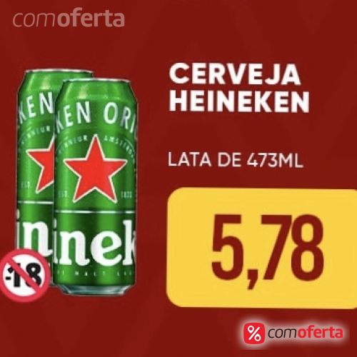 Cerveja Heineken 473ml - Latão