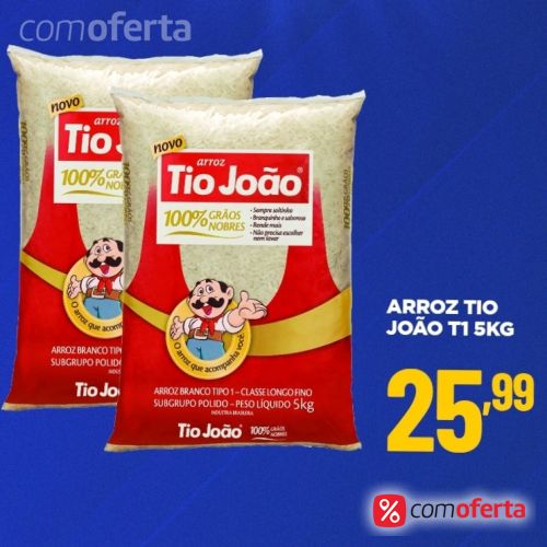 Arroz Branco Tio João Tipo 1 - 5kg