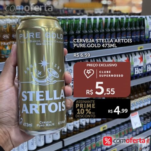 Cerveja Stella Artois Pure Gold 473ml Latão