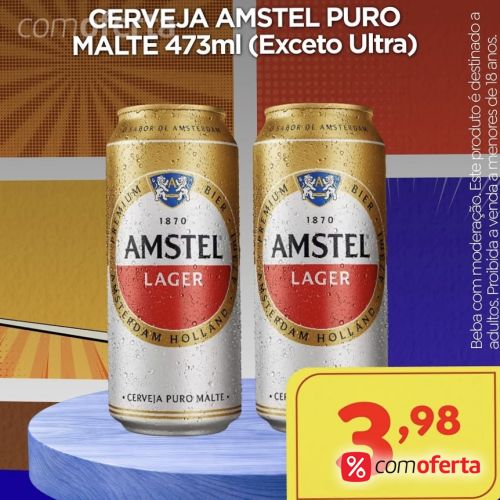 Cerveja Amstel Lager 473ml - Latão