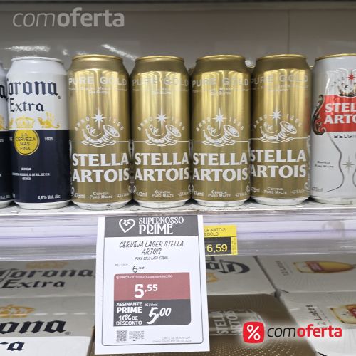 Cerveja Stella Artois Pure Gold 473ml Latão