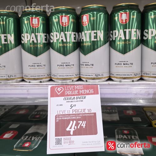Cerveja Spaten Puro Malte Munich 473ml - Latão