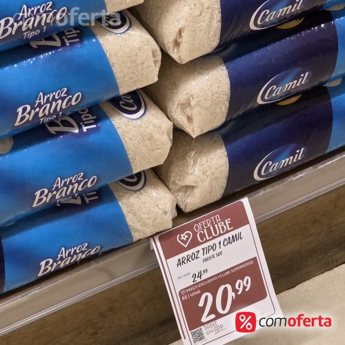 Arroz Branco Camil Tipo 1- 5kg