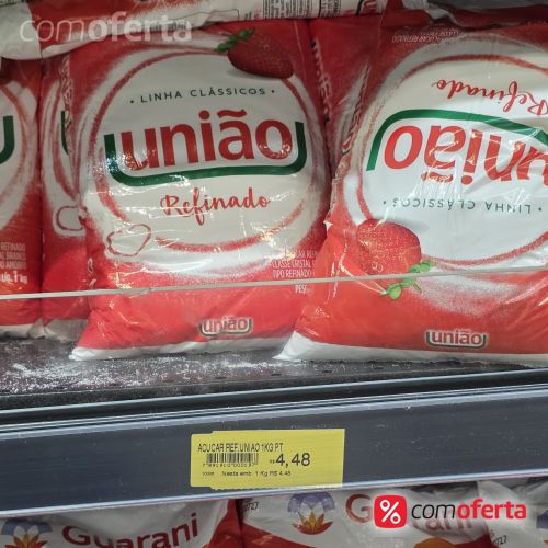 Açúcar Refinado União Pacote 1kg