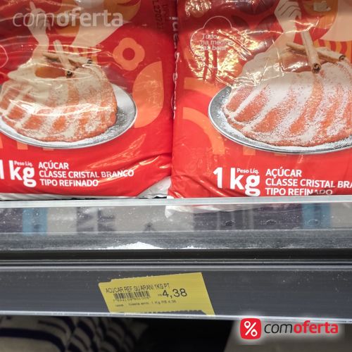 Açúcar Refinado Guarani 1kg