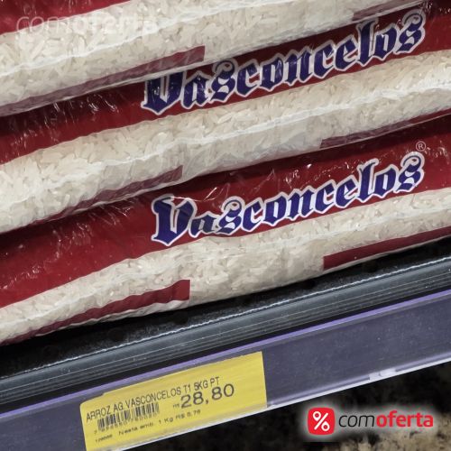 Arroz Branco Vasconcelos Tipo1 - 5Kg