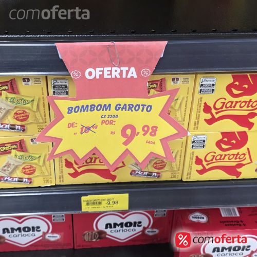 Caixa de Bombom Sortido Garoto 250g
