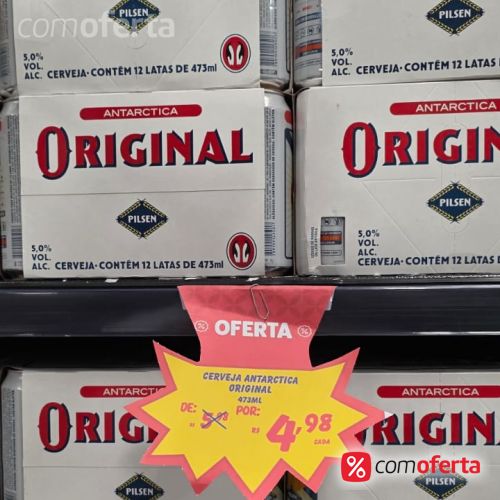 Cerveja Antarctica Original 473ml Latão