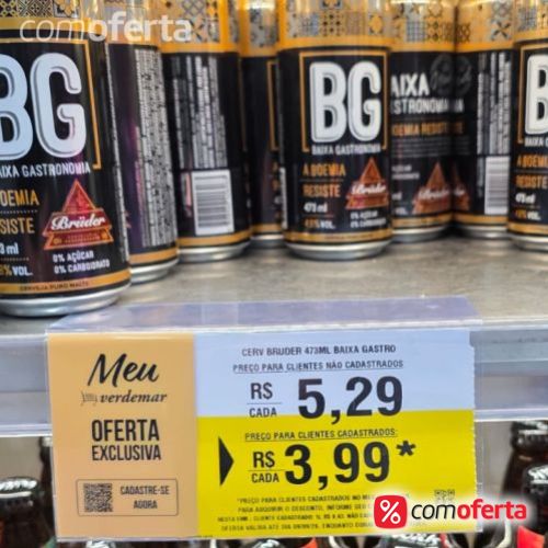Cerveja Bruder Baixa Gastronomia 473ml - Latão