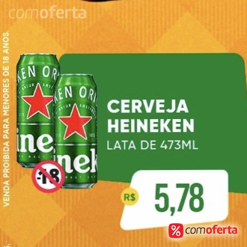 Cerveja Heineken 473ml - Latão