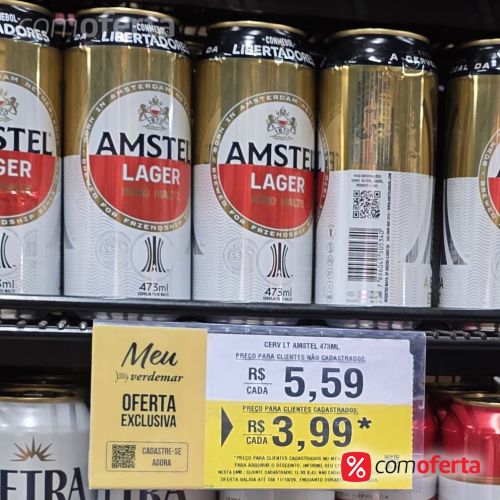 Cerveja Amstel Lager 473ml - Latão