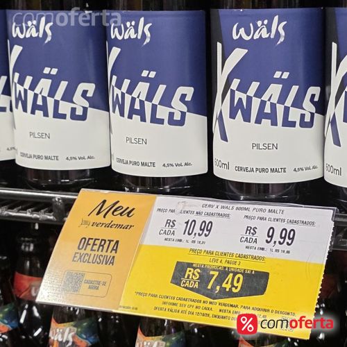 Cerveja X Wals 600ml