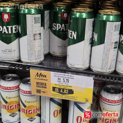 Cerveja Spaten Puro Malte Munich 473ml - Latão