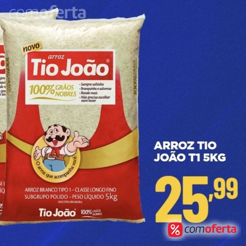 Arroz Branco Tio João Tipo 1 - 5kg
