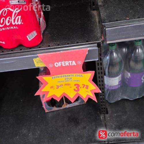 Refrigerante Coca Cola Triplo Zero 350ml lata