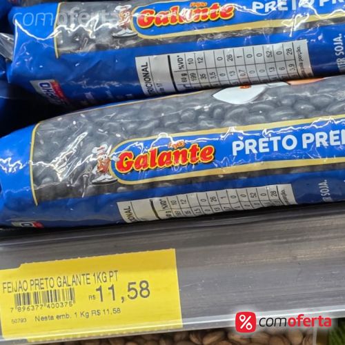 Feijão Preto Galante 1 kg